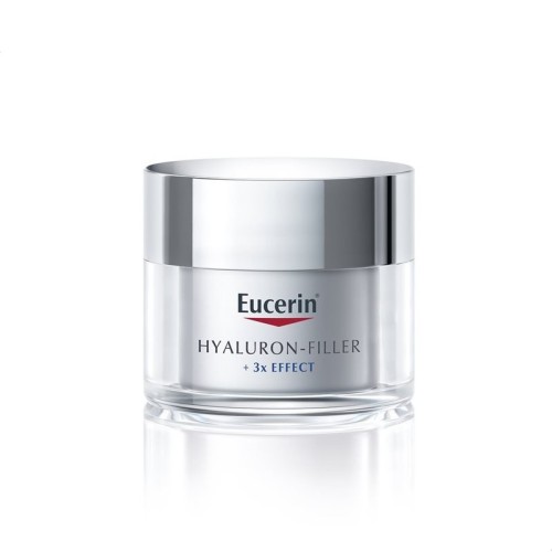 Eucerin Hyaluron Filler 3x Effect Αντιγηραντική Κρέμα Προσώπου Ημέρας με SPF15 για Ξηρές Επιδερμίδες 50ml