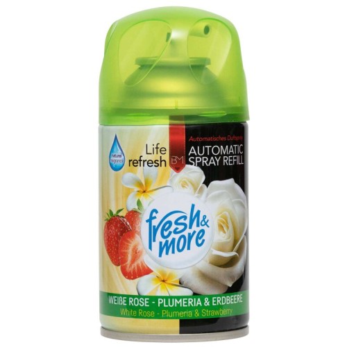 Fresh & More Ανταλλακτικό Συσκευής Ψεκασμού White Rose - Plumeria & Strawberry 250ml