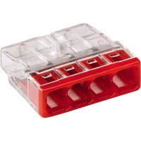Wago 2273-204 Κλέμα 4 θέσεων 4x2,5 450V κόκκινο