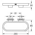 Grohe Selection Κρίκος Μπάνιου Inox Ασημί 41035000