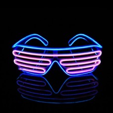 Γυαλιά για Πάρτυ με Διπλό Led Φωτισμό Blue / Pink