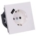 Jung LS1520-18AWW Μονή Χωνευτή Πρίζα Ρεύματος με 1 Θύρα USB Λευκή