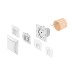 Bosch M Βάση Στήριξης Διακόπτη Smart Home Adapter 3τμχ σε Λευκό Χρώμα 8750000418