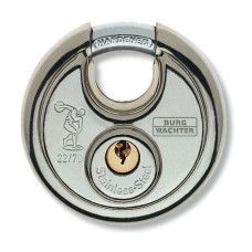 BURG WACHTER 22 Ni Diskus Ατσάλινο Λουκέτο Δίσκος με Κλειδί 60mm
