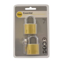 Yale YE1/40 Μπρούτζινο Λουκέτο 40mm 2τμχ