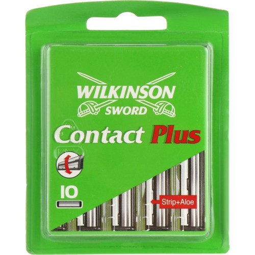Wilkinson Sword Contact Plus Ανταλλακτικές Κεφαλές με 2 Λεπίδες & Λιπαντική Ταινία 10τμχ