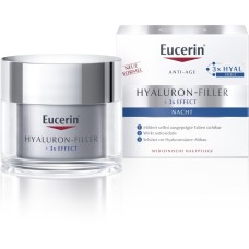 Eucerin Hyaluron-Filler + 3x Effect Κρέμα Προσώπου Νυκτός 50ml