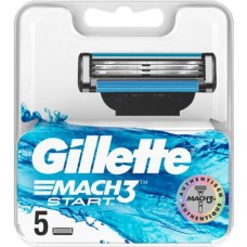 Gillette Mach3 Start Ανταλλακτικές Κεφαλές με 3 Λεπίδες 5τμχ