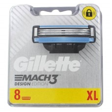 Gillette Mach 3 Design Edition Ανταλλακτικές Κεφαλές με 3 Λεπίδες 8τμχ