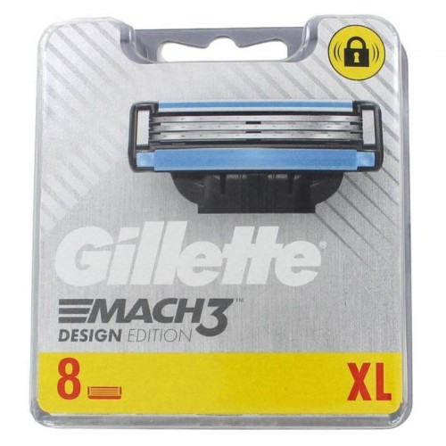 Gillette Mach 3 Design Edition Ανταλλακτικές Κεφαλές με 3 Λεπίδες 8τμχ