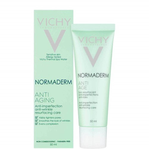Vichy Normaderm Anti-Age 24ωρη Αναπλαστική Κρέμα Προσώπου για Λιπαρές Επιδερμίδες  50ml