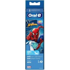 Oral-B Ανταλλακτικό για Ηλεκτρική Οδοντόβουρτσα Kids Spiderman για 3+ χρονών 3τμχ