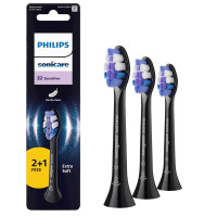 Philips Sonicare S2 Sensitive Ανταλλακτικές Κεφαλές για Ηλεκτρική Οδοντόβουρτσα HX6053/88 3τμχ