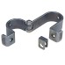 ABUS 131/140 GateSec Hasp Ασφάλεια πύλης/φράχτη Λουκέτου Ασημί