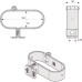 ABUS 131/140 GateSec Hasp Ασφάλεια πύλης/φράχτη Λουκέτου Ασημί