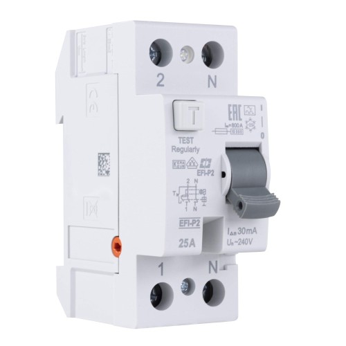 REV Ρελέ Ράγας Διαρροής 25A  Διπολικό με Τάση 230V 30mA 0505487555